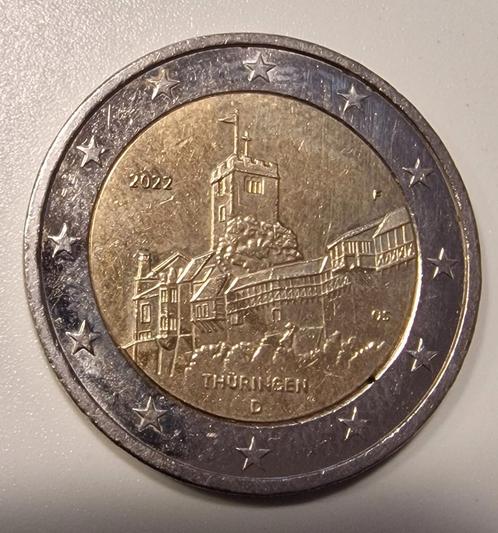 Duitse 2-euromunt uit 2022, die deel uitmaakt van de serie ", Postzegels en Munten, Munten | Europa | Euromunten, 2 euro, Duitsland