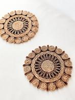 2 vintage rotan onderzetters, Ophalen of Verzenden, Zo goed als nieuw, Glas of Kopje