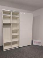 Pax wit kledingkast 200cm hoogglans deuren. Leveren/Monten, Huis en Inrichting, Kasten | Kledingkasten, Hoogglans, 200 cm of meer