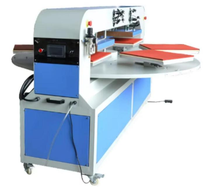 Te koop: Semiautomatische transferpers met zes platen, Hobby en Vrije tijd, Kledingapplicaties en Hotfix, Zo goed als nieuw, Overige typen