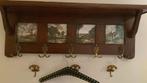 Vintage houten wandkapstok, Gebruikt, Minder dan 100 cm, Hout, Ophalen