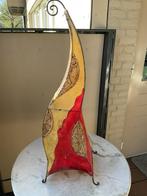 Marokkaanse lederen Lamp, Overige materialen, Marokkaans, Ophalen of Verzenden, Zo goed als nieuw