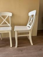 Ikea Ingolf eetkamerstoelen, Huis en Inrichting, Stoelen, Ophalen, Gebruikt, Wit, Vier