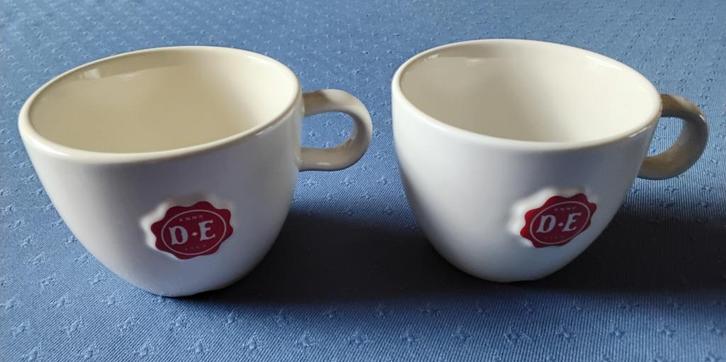 Douwe Egberts XL Cappuccino koppen  2 stuks nieuw, Huis en Inrichting, Keuken | Servies, Nieuw, Kop(pen) en/of Schotel(s), Overige stijlen
