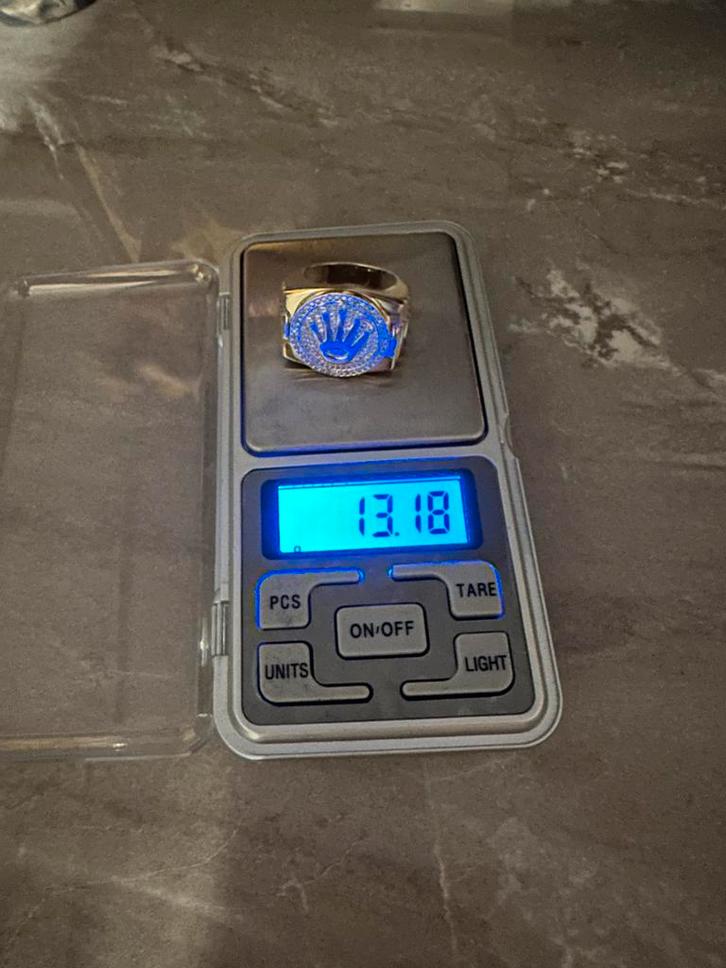 14 krt Rolex ring 2 x, Sieraden, Tassen en Uiterlijk, Ringen, Nieuw, Heer, 20 of groter, Goud, Goud, Met edelsteen, Ophalen