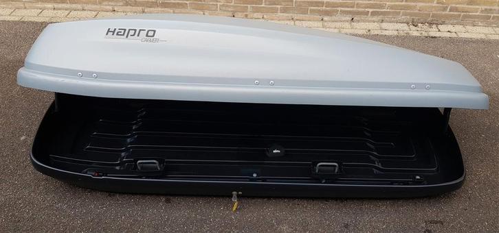 IN NIEUWSTAAT grote Hapro Carver 5.5 EF dakkoffer skibox, Auto diversen, Dakkoffers, Zo goed als nieuw, Ophalen of Verzenden