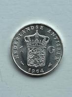 Juliana zilveren gulden Nederlandse Antillen 1964, Ophalen of Verzenden, Koningin Juliana, 1 gulden, Zilver