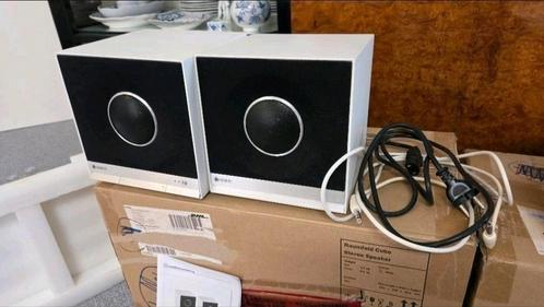 Raumfeld (Teufel) Cubes WIT, Audio, Tv en Foto, Luidsprekers, Zo goed als nieuw, Front, Rear of Stereo speakers, 120 watt of meer