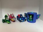PJ Masks voertuigen, poppetjes en opbergcase, Ophalen of Verzenden, Gebruikt