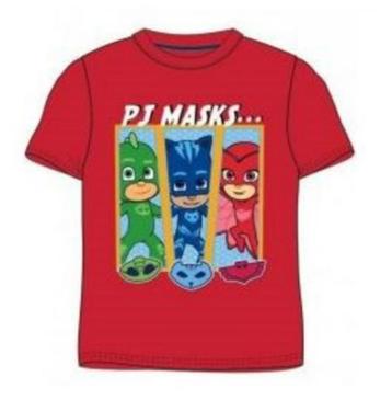 Katoenen PJ Masks t-shirt maat 128 rood NIEUW IN VERPAKKING beschikbaar voor biedingen