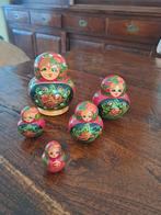 Set handgeschilderde houten Matroesjka Baboesjka poppetjes, Ophalen of Verzenden