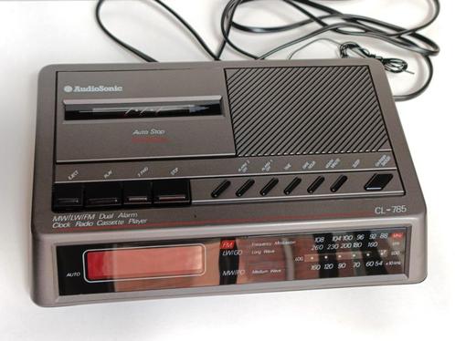 AudioSonic Cassette Speler Radio Wekker Tape Player Working, Audio, Tv en Foto, Cassettedecks, Enkel, Overige merken, Ophalen of Verzenden