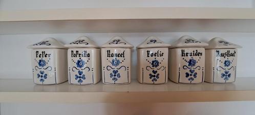 Delfts Blauwe Kruidenpotten Set, Antiek en Kunst, Antiek | Keramiek en Aardewerk, Ophalen of Verzenden
