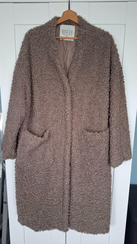 Prachtige mantel van het merk ETAGE, maat XXL (ca. 54), Kleding | Dames, Grote Maten, Nieuw, Jas of Mantel, Bruin, Verzenden