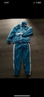 Nike Windbreaker Trainingspak – Blauw/Wit, Maat M, Unisex, Ophalen of Verzenden, Zo goed als nieuw, Blauw, Voetbal