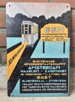 retro NS Nederlandse Spoorwegen Metalen Reclamebord ESM, Verzamelen, Spoorwegen en Tramwegen, Nieuw, Overige typen, Trein, Verzenden