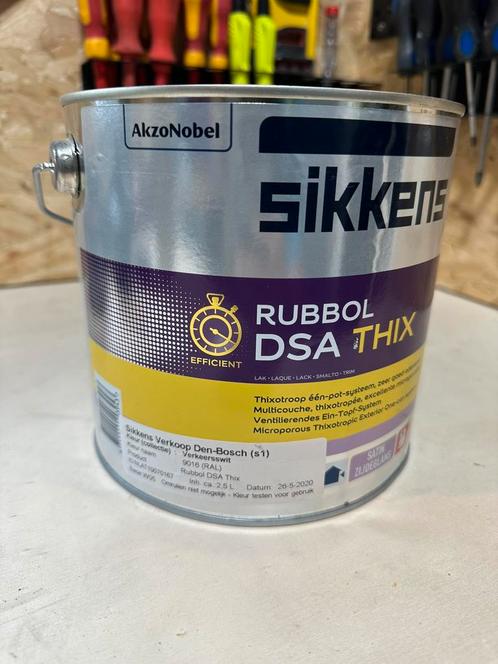 Sikkens Rubbol DSA Thix – RAL 9016 – 2,5L – Zijdeglans, Doe-het-zelf en Verbouw, Verf, Beits en Lak, Nieuw, Lak, Minder dan 5 liter