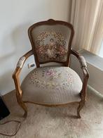 Handgemaakte Stoel met Borduurwerk, Huis en Inrichting, Fauteuils, Ophalen, Minder dan 50 cm, Gebruikt, Minder dan 75 cm