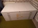 Grijze metalen archiefkast met 6 lades, Ophalen, Gebruikt, 100 tot 150 cm, 5 laden of meer