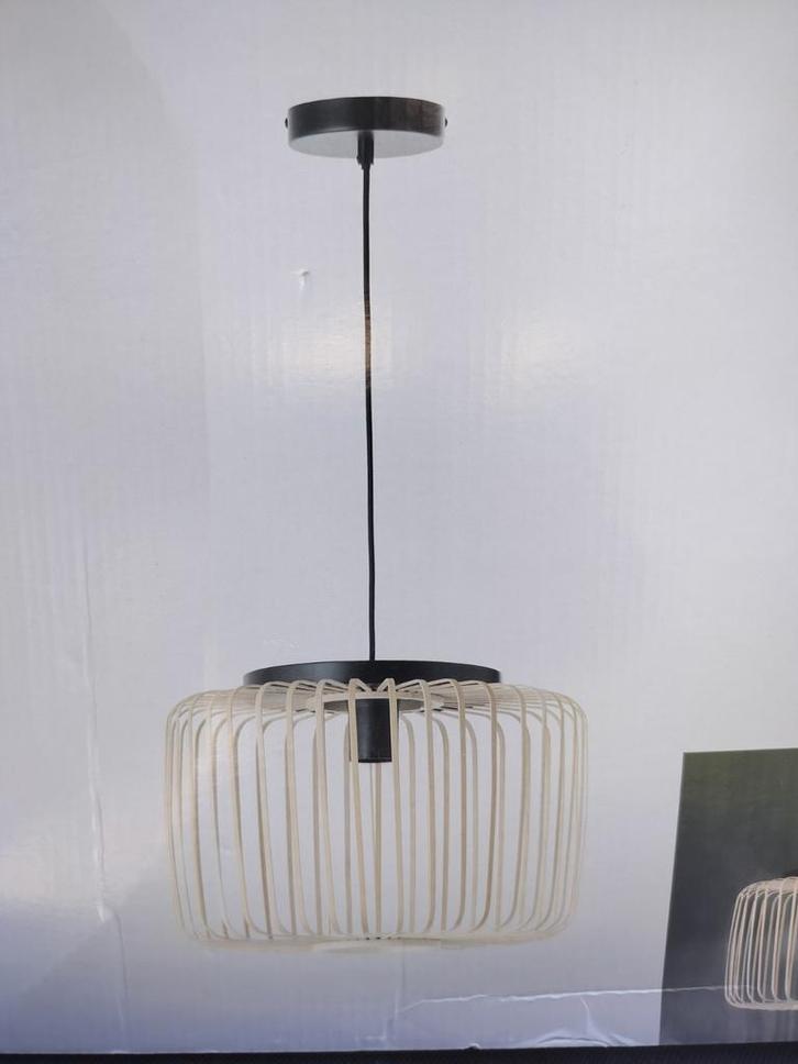Inspire Pecan Hanglamp – Modern en stijlvol, Nieuw in doos, Huis en Inrichting, Lampen | Hanglampen, Nieuw, 75 cm of meer, Hout