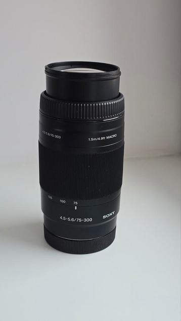 Sony 75-300mm f/4.5-5.6 tele zoom lens- Geschikt voor Sony A beschikbaar voor biedingen