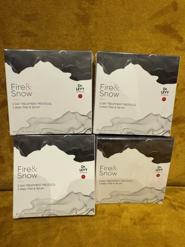Dr. LEVY Switzerland Fire & Snow (2x5 sachets) Micropeel, Ophalen of Verzenden, Nieuw, Gehele gezicht, Verzorging