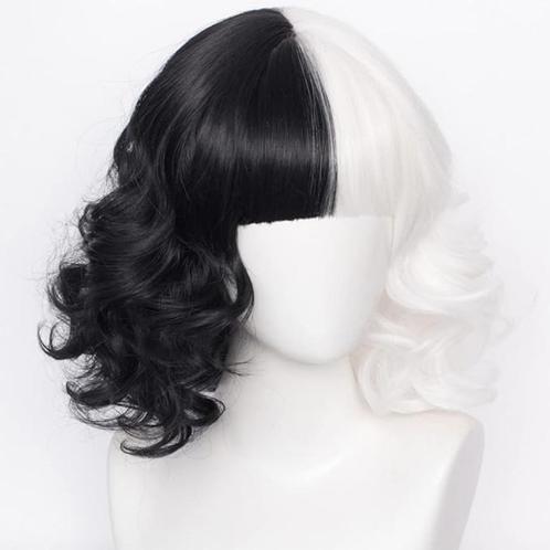 NIEUW! Atayou pruik zwart/wit bob, Sieraden, Tassen en Uiterlijk, Uiterlijk | Haarverzorging, Nieuw, Pruik of Haarverlenging, Ophalen of Verzenden