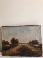 Oud Schilderij op linnen WL Range, Antiek en Kunst, Kunst | Schilderijen | Klassiek, Ophalen of Verzenden