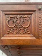 Antieke Secretaire met Prachtige Details, Ophalen of Verzenden, Zo goed als nieuw