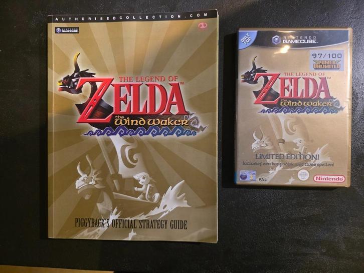 The legend of Zelda Wind Waker limited edition incl guide, Spelcomputers en Games, Games | Nintendo GameCube, Zo goed als nieuw