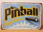 Pinball machines game room reclamebord van metaal wandbord, Nieuw, Ophalen of Verzenden