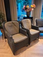 4 Brighton stoelen 4 seasons outdoor all weather kussens., Ophalen, Gebruikt, Wicker