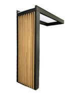 Deurluifel CARBON 90x160x250cm Antraciet Luifel inc Montage, Ophalen of Verzenden, Nieuw