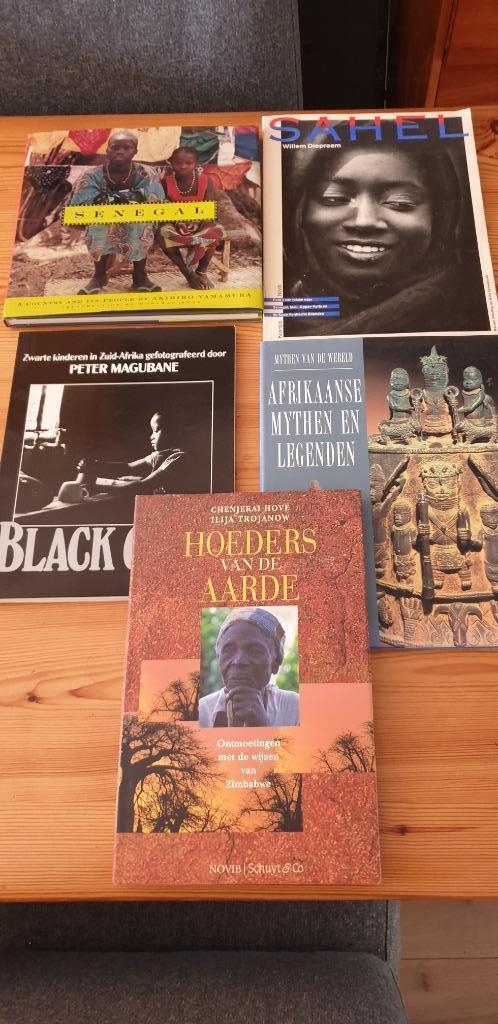5 boeken over Afrika en de cultuur aldaar., Boeken, Kunst en Cultuur | Beeldend, Gelezen, Ophalen of Verzenden