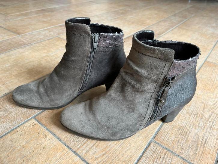 Nieuwe Gabor Leren/Suède Laarsjes Maat 38- Taupe/Bruin/Grijs, Kleding | Dames, Schoenen, Nieuw, Lage of Enkellaarzen, Overige kleuren