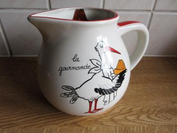 Elzas wit wijnkan Alsace La Gourmande aardewerk Kugelhopf beschikbaar voor biedingen