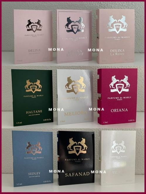 Parfums de Marly set 9 niche parfum samples proefjes testers, Sieraden, Tassen en Uiterlijk, Uiterlijk | Parfum, Nieuw, Verzenden