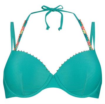 Hunkemoller turquoise voorgevormde bikini top Aurora top 80C beschikbaar voor biedingen