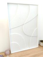 Groot Akoestisch Vilt Schilderij - Wit & Beige - 60x90, Ophalen of Verzenden, Nieuw