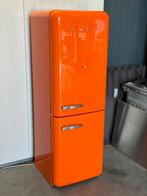 Luxe Smeg koelvriescombinatie, 200 liter of meer, Met aparte vriezer, Zo goed als nieuw, 45 tot 60 cm