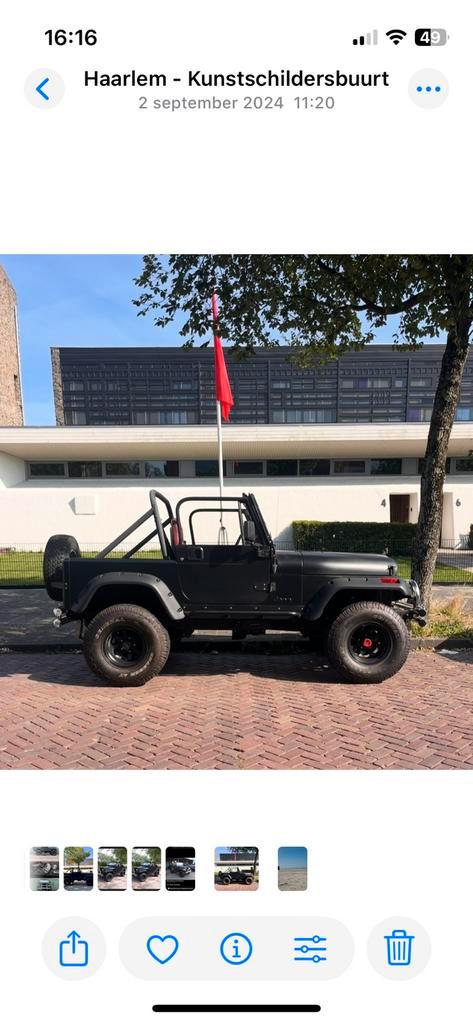 Jeep CJ 4.2 Laredo 4WD 1984 Rood, Auto's, Jeep, Particulier, CJ, Benzine, SUV of Terreinwagen, Zwart, Vierwielaandrijving, Ophalen