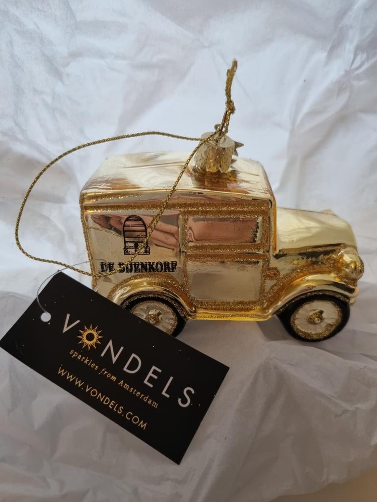 Nieuwe Vondels kersthanger De Bijenkorf vrachtwagen, Ophalen of Verzenden, Nieuw