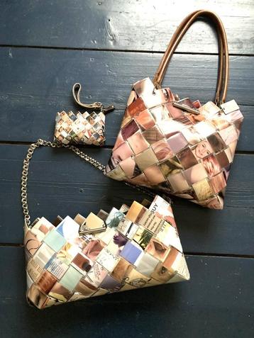 2x Designer Hand Shouder Tas, byLin Design Prijs per stuk!