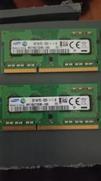 Laptop DDR3 RAM geheugen 2GB, 2 stuks, Computers en Software, RAM geheugen, Ophalen of Verzenden, Laptop, Zo goed als nieuw, DDR3