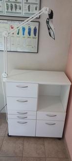 Pedicurekastje met loeplamp, Sport en Fitness, Massageproducten, Ophalen, Gebruikt, Overige typen