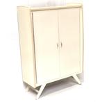 Vintage kledingkast commode jaren '60 '70 retro design, Verzenden, Gebruikt