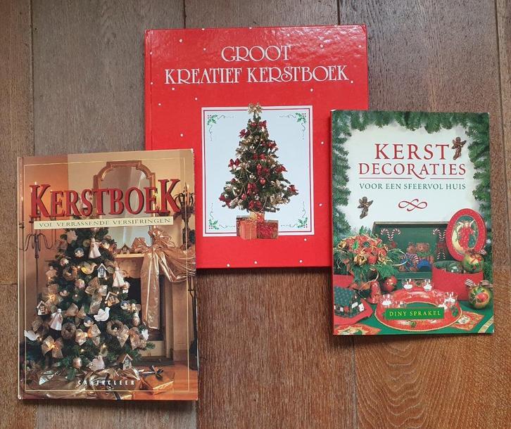 KERST DECORATIEBOEKEN  3 boeken samen €6, Diversen, Kerst, Gebruikt, Ophalen of Verzenden