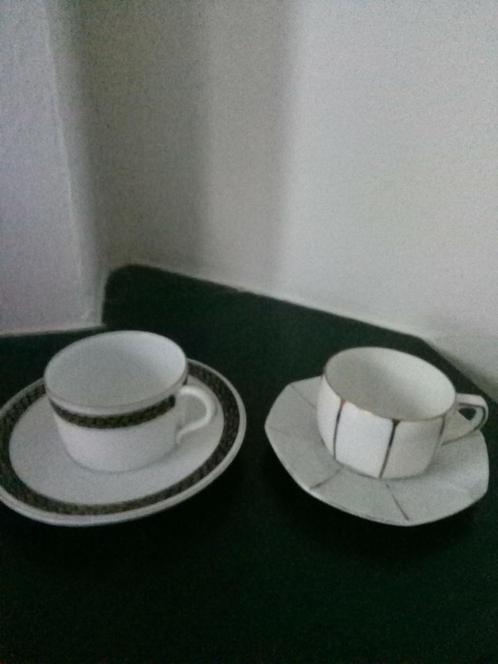 Mokkakopjes porselein Weimar en Fraureuth (Antiek), Huis en Inrichting, Keuken | Servies, Kop(pen) en/of Schotel(s), Overige stijlen