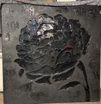 Zwart bloem schilderij van Cobra Art Company, Ophalen