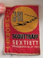 Scouting insigne J-61 Jamborette Sextiett – Zweden 1961, Verzamelen, Ophalen of Verzenden, Gebruikt, Embleem, Speld of Insigne